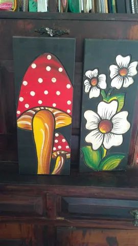 Par de quadros rusticos