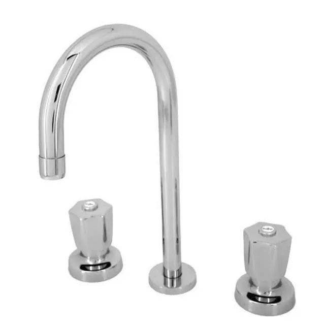 Misturador lavatório + válvula Inox 