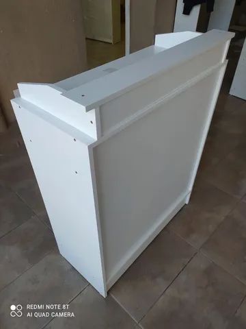 Balcão caixa branco MDF 