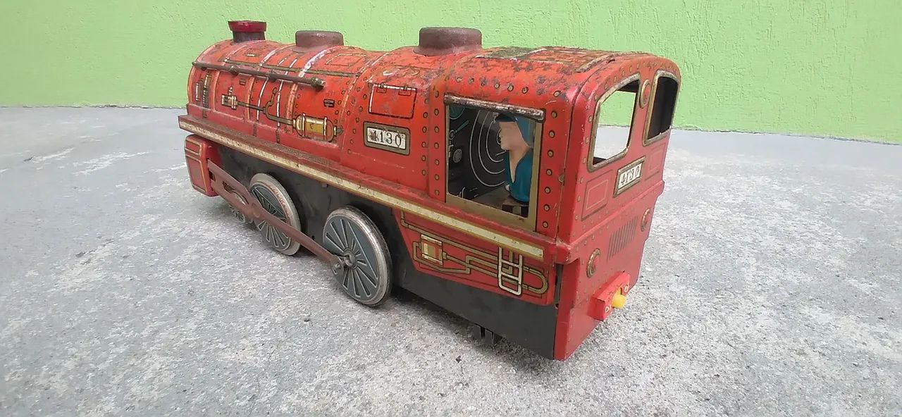 Trem de Ferro Brinquedo Antigo Anos 60 - Foto 6