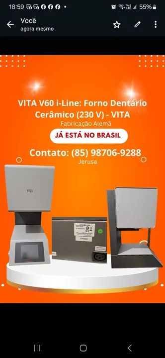 Forno cerâmica dentário. -