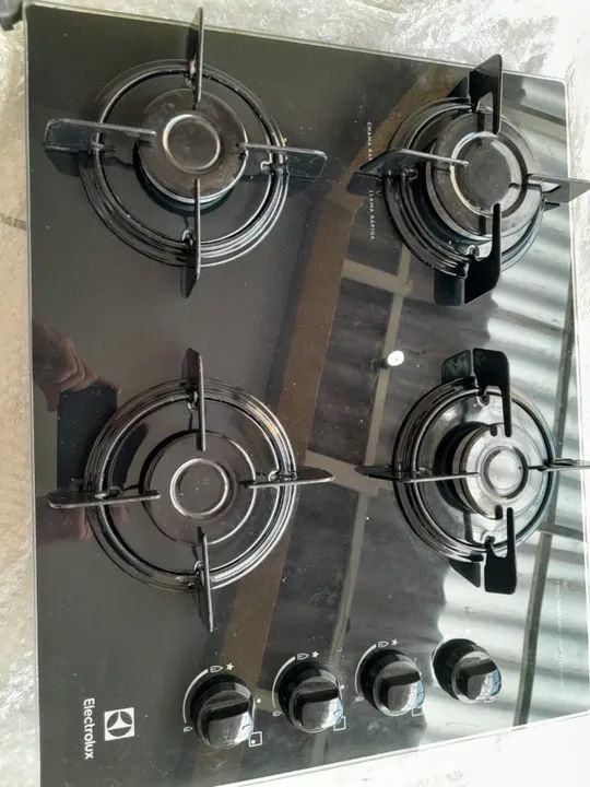 Cooktop 4 Bocas Electrolux a Gás GLP Preto - KE4GP