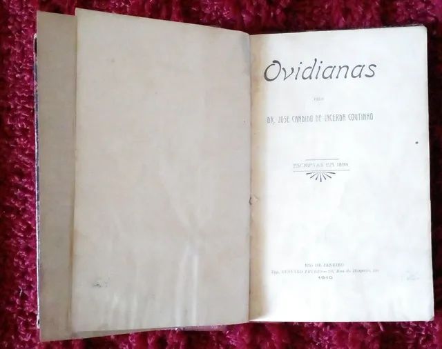 OVIDIANAS/ CÂNDIDO DE LACERDA COUTINHO. 