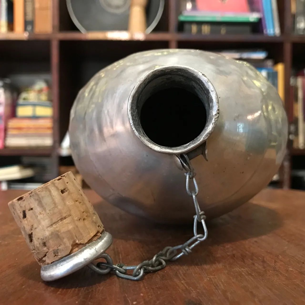 Antigo Cantil de camping, em alumínio - Foto 4