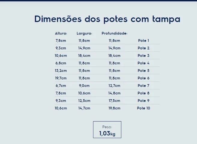 Conjunto de Potes Herméticos Electrolux 10 Peças- Lacrado - Foto 4