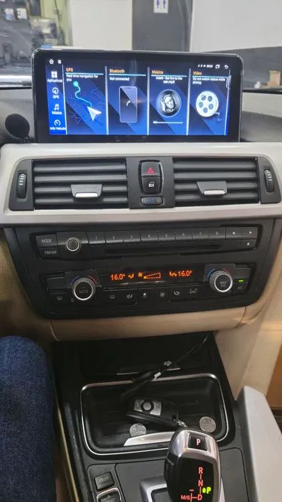 Central Multimídia Android 10.25 polegadas Carplay sem fio Bmw 320i 325 328 - Foto 4