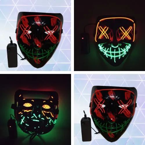 Máscara Led Cosplay/hallowen/festival - Foto 3