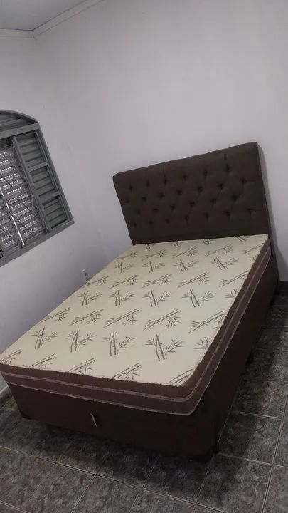 Cama dallas semi ortopédica com cabeceira