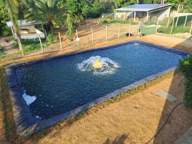 Lona 1,0 mm Preta Geomembrana de Pead 7 x 3 - Foto 4