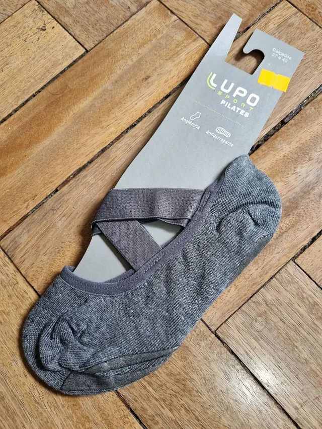 Sapatilha Pilates Lupo Sports 37 a 40, anatômica e antiderrapante com silicone na sola.