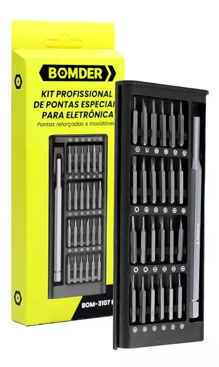 Kit Pontas Chave Fenda Ferramenta Especial Reparos Reforçado BOM3107 - Loja Natan Abreu