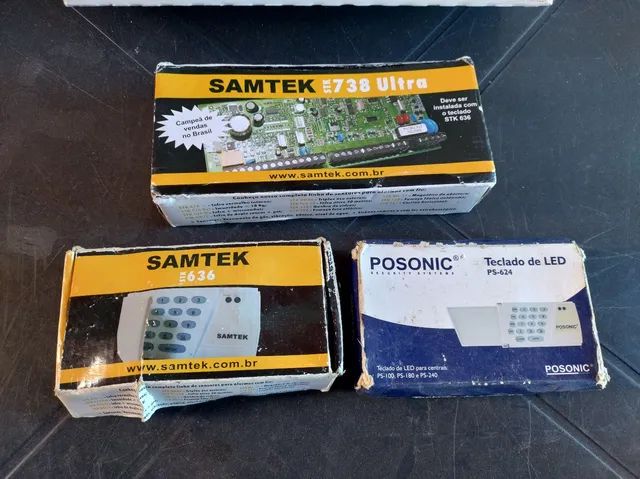 Teclado + Central de Alarme Samtek + Paradox 