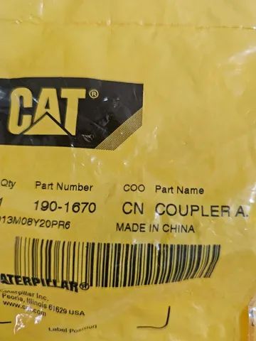 Escavadeira carregadeira caterpillar acoplador hidráulico novo original 1901670 - Foto 4