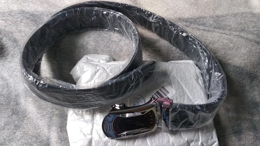 Cinto Luxo Fivela Automatica Couro Pu - Foto 4