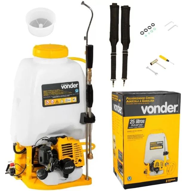 Pulverizador Costal Gasolina 25 Litros Vonder Motor 2t - Foto 5