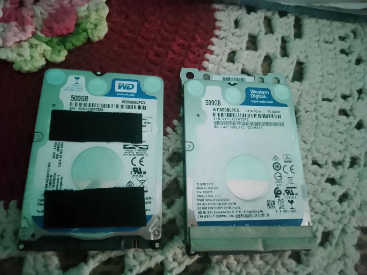 HDs funcionando WD de 500gb cada 50,00 nos dois - Foto 2