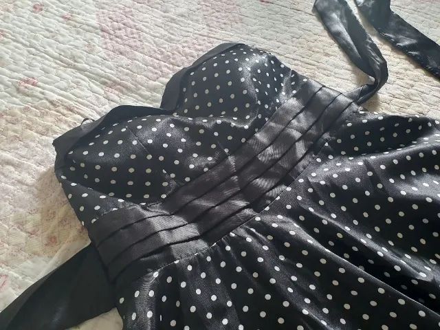 Vestido preto de poá - Foto 2