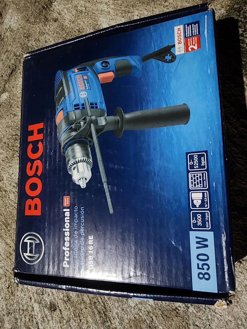 Furadeira e Parafusadeira Bosch GSB 13 RE - Foto 2