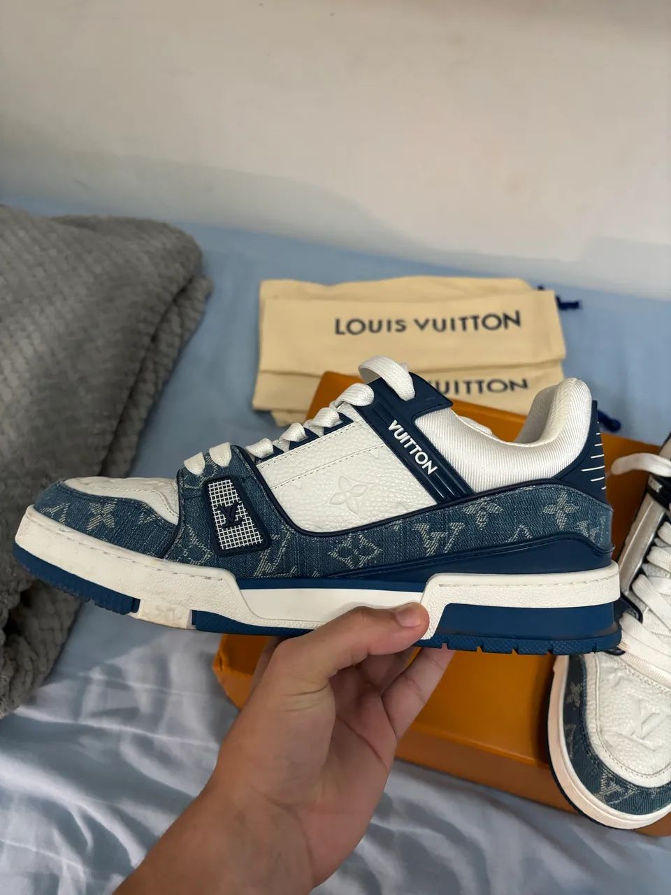 LOUIS VUITTON TRAINER BLUE DENIM 