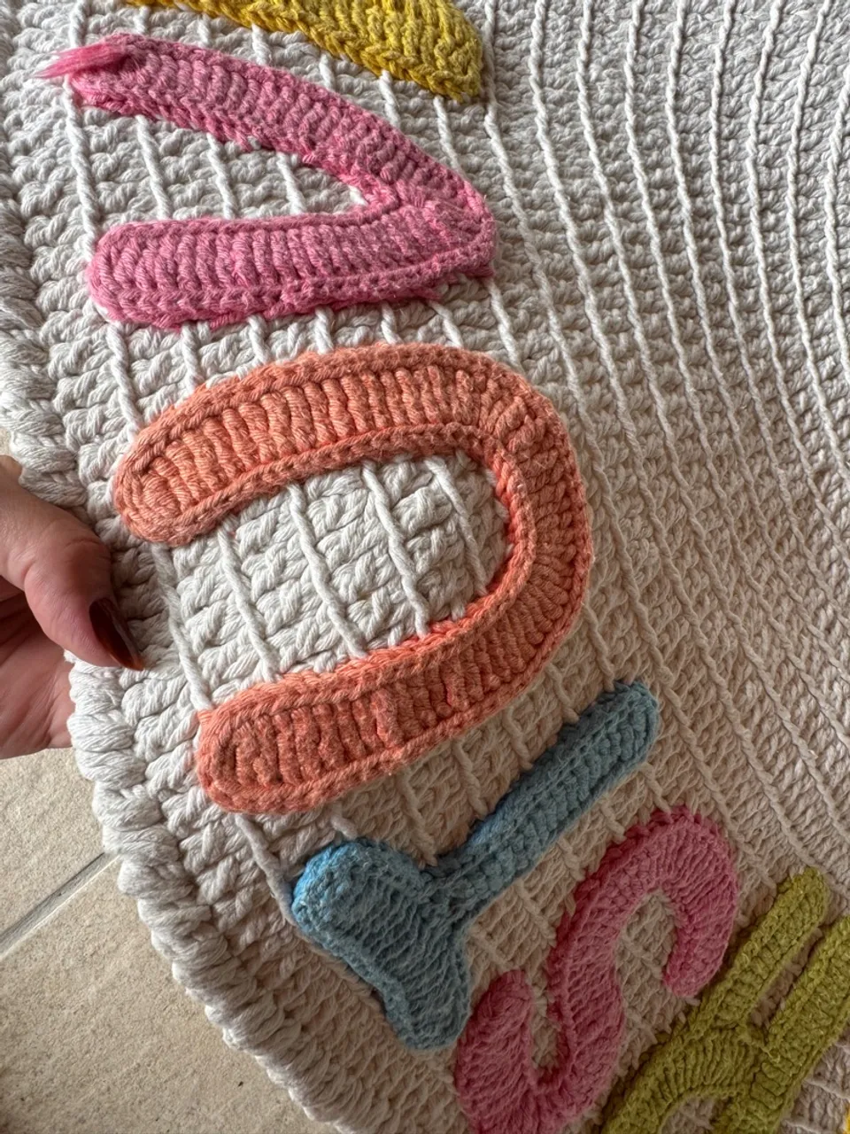 Tapete Artesanal Crochet - Decoração Única