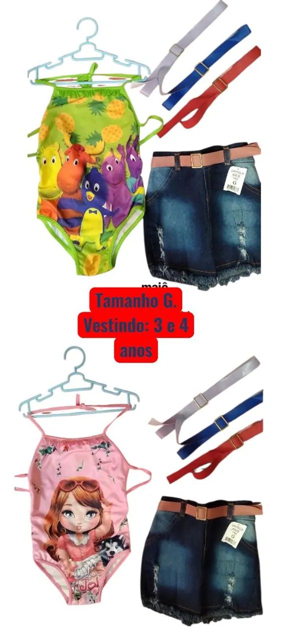 Maiô infantis personagens forrados  - Foto 5