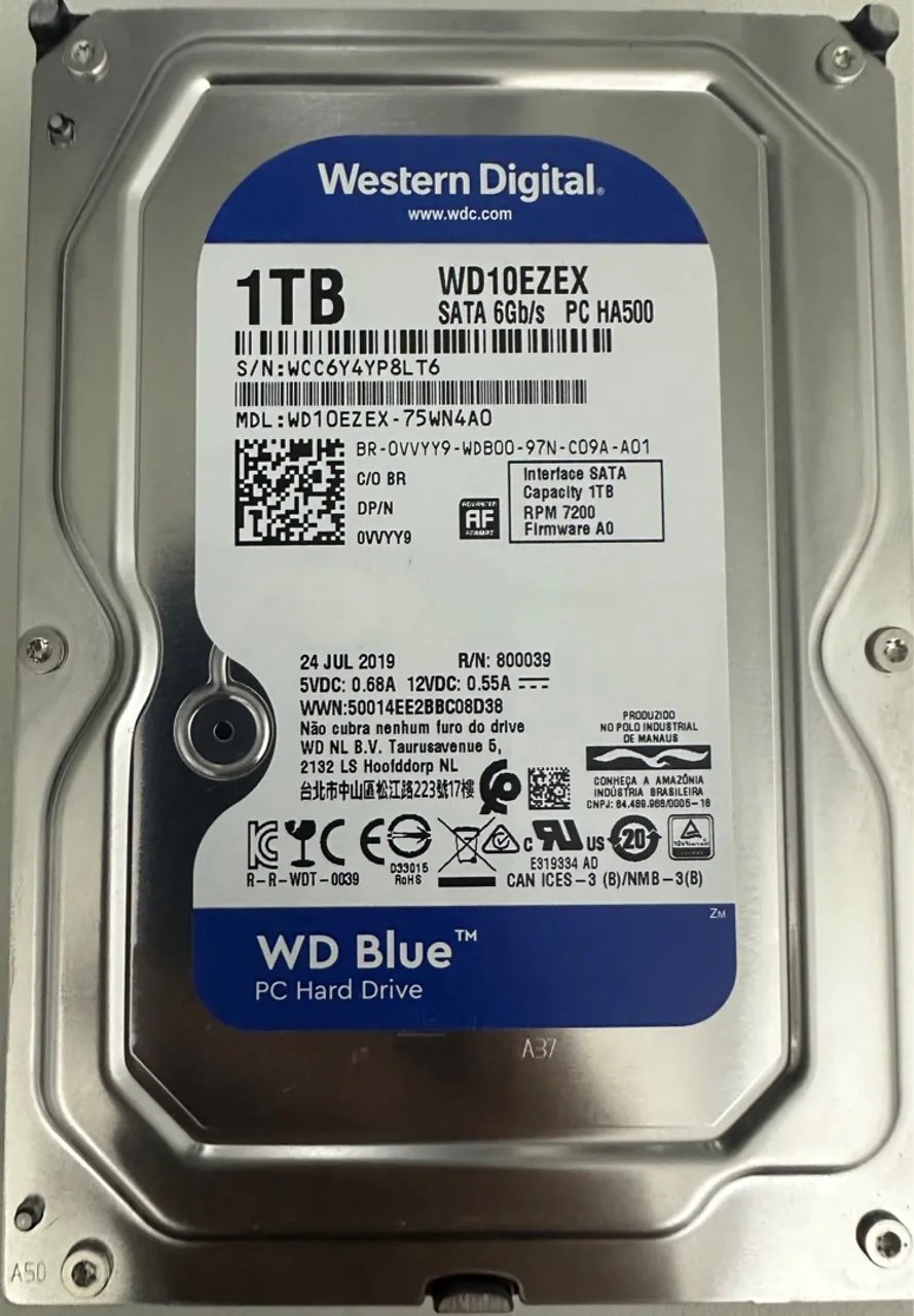 HD 1 TB WD blue