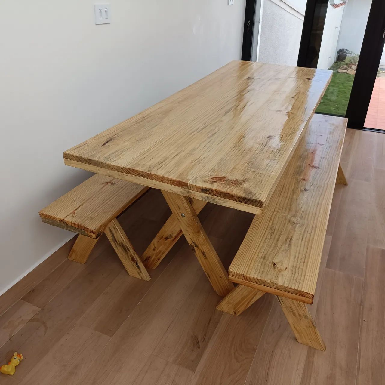 Mesa nova rústica para área de churrasco área gourmet  - Foto 3