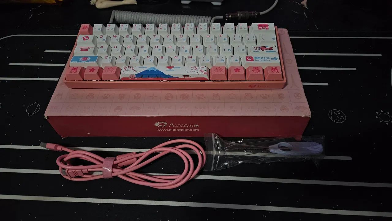 Teclado Akko 3061S World Tour Tokyo R2 - Gateron Pink - Foto 2