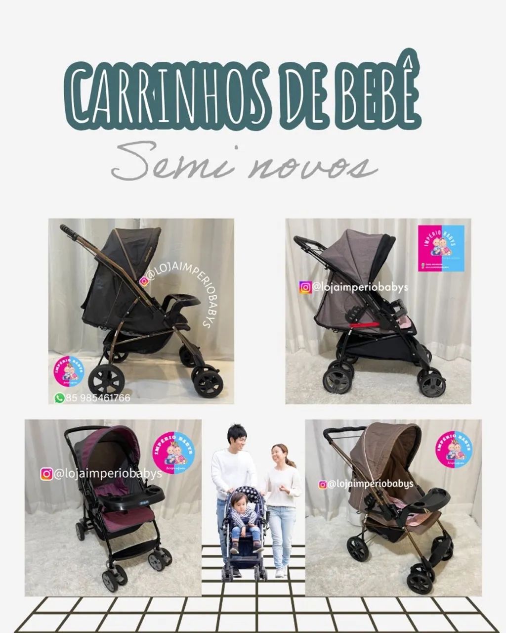 Carrinho de Bebê Semi Novos
