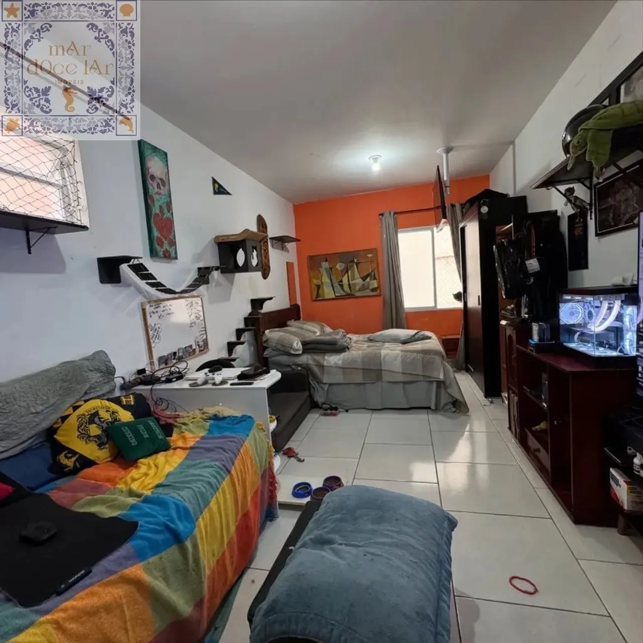 Venda Apartamento Santos SP - mAr dOce lAr living reformado em prédio que permite aluguel