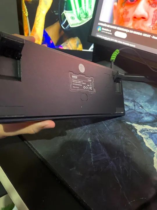 teclado mecânico gamer rgb switch amarelo - Foto 5