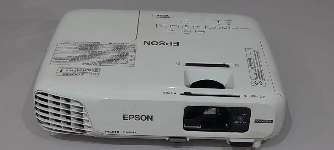 Projetor Powerlite Epson W28 Somente O Gabinete Complero Branco 127/220v (Usado)