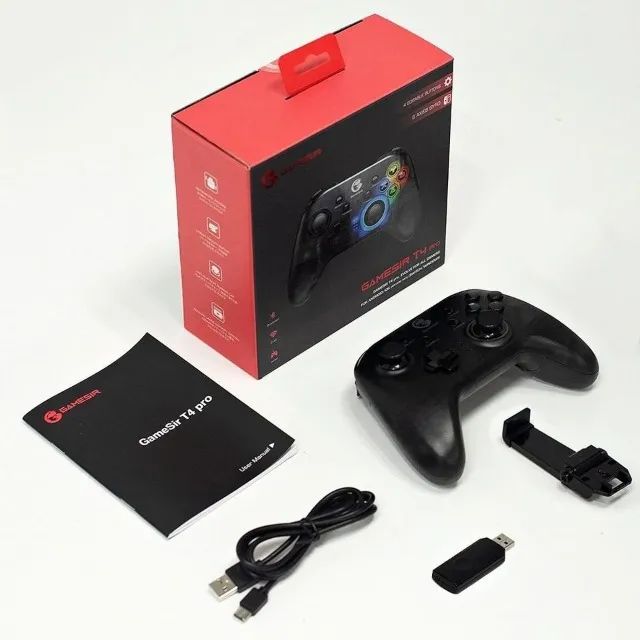 Controle Gamesir T4 Pro Sem Fio Bluetooth Wifi Preto - Foto 2