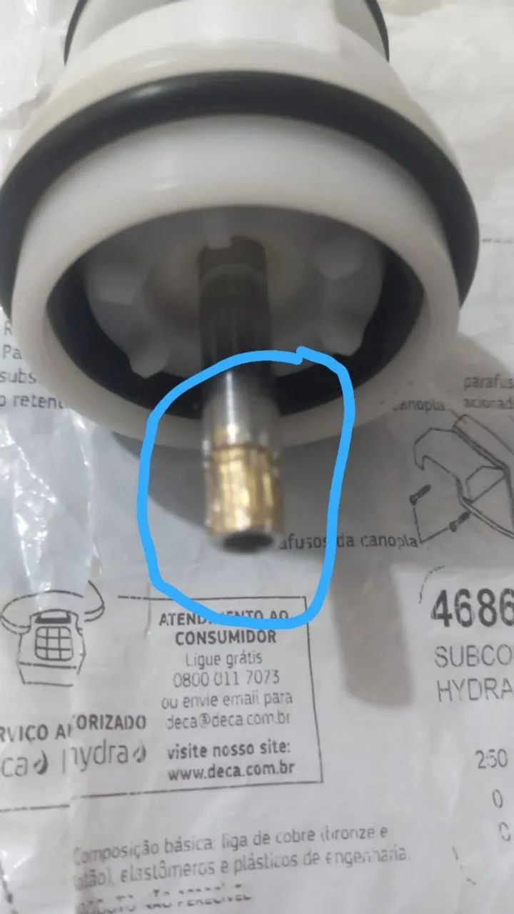 Reparo válvula Hydra com rosca do pino central  espanada usado. - Foto 3