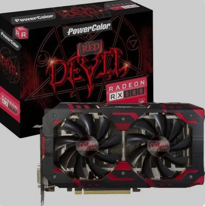 Placa de Vídeo PowerColor Red Devil Radeon RX 580 8GB