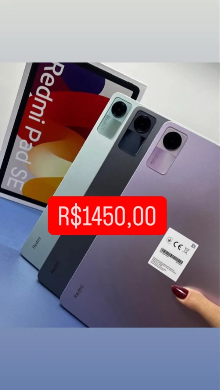 Tablet Redmi Pad SE 256/08 - Cores disponíveis e preço!