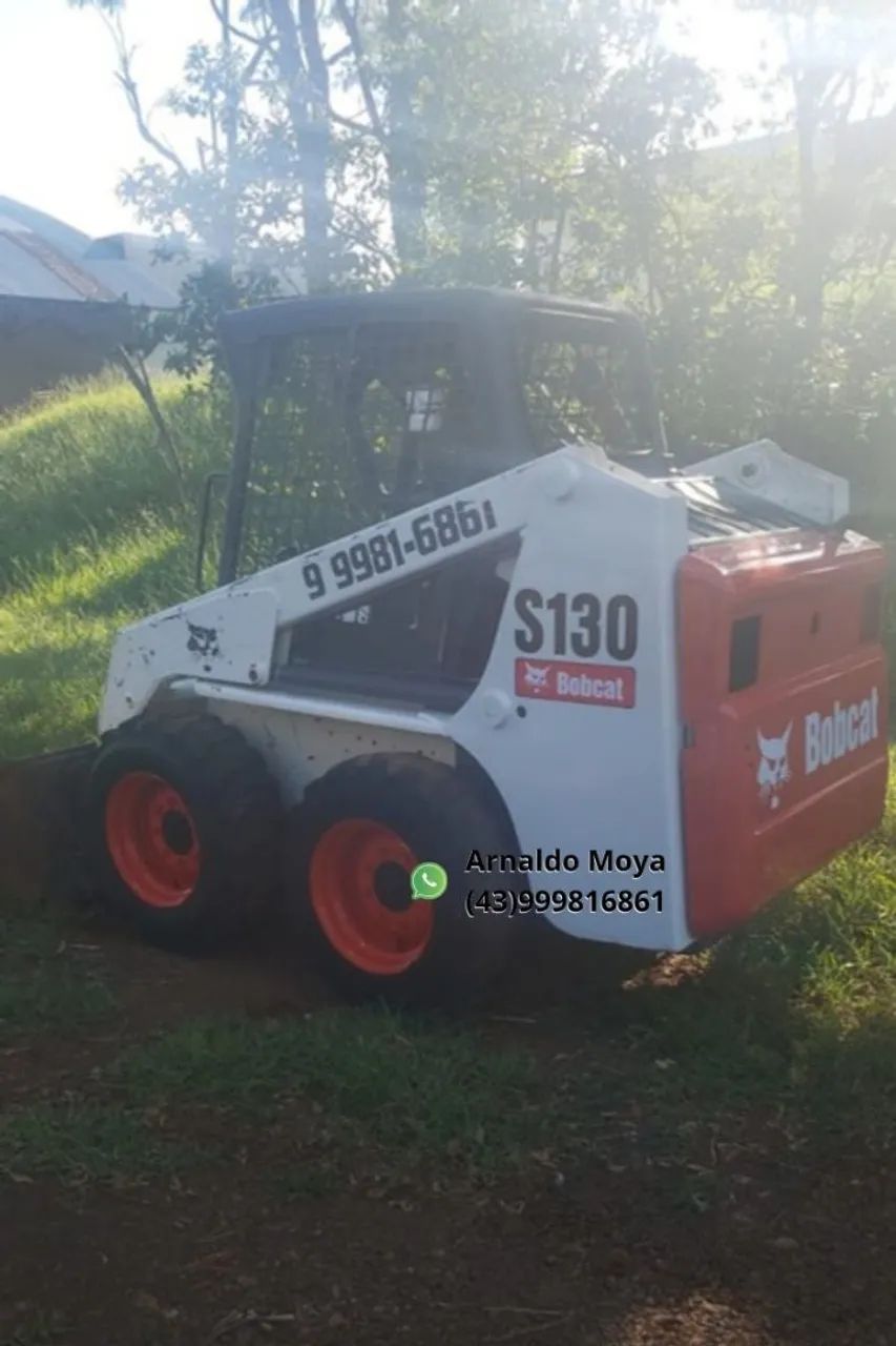 Bobcat s130 alavanca trabalhando 2008