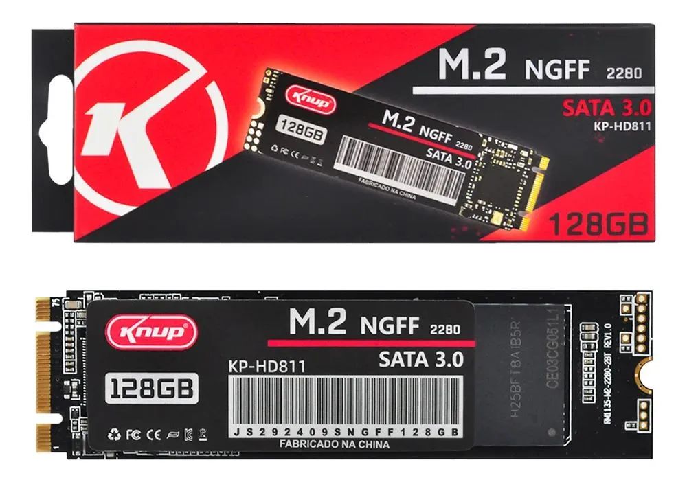 Disco Solido HD SSD Ngff Sata 3.0 Knup KpHD811 128GB M2 2280 - Foto 4