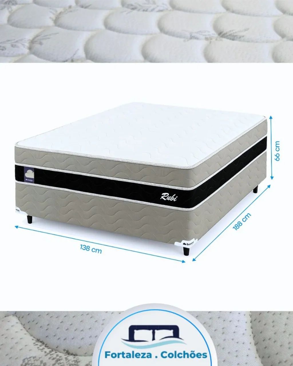 Cama Casal Unibox Rubi (Entrega grátis e imediata p/Fortaleza)<br> - Foto 4