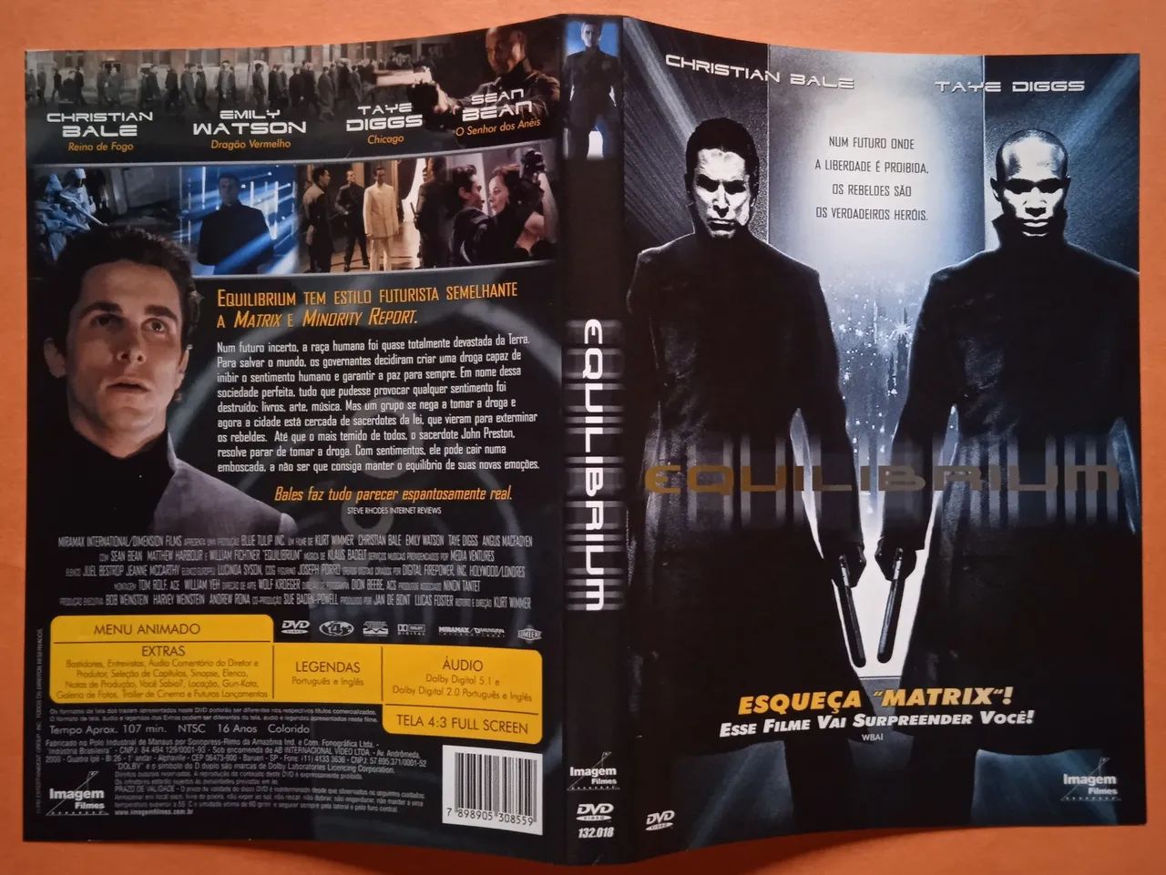 DVD Equilibrium - Christian Bale e Taye Diggs - Foto 3