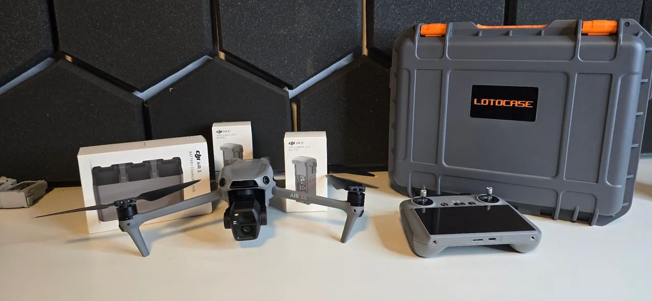 DJI Air 3S Mais maleta com bateria sem ativar  - Foto 2