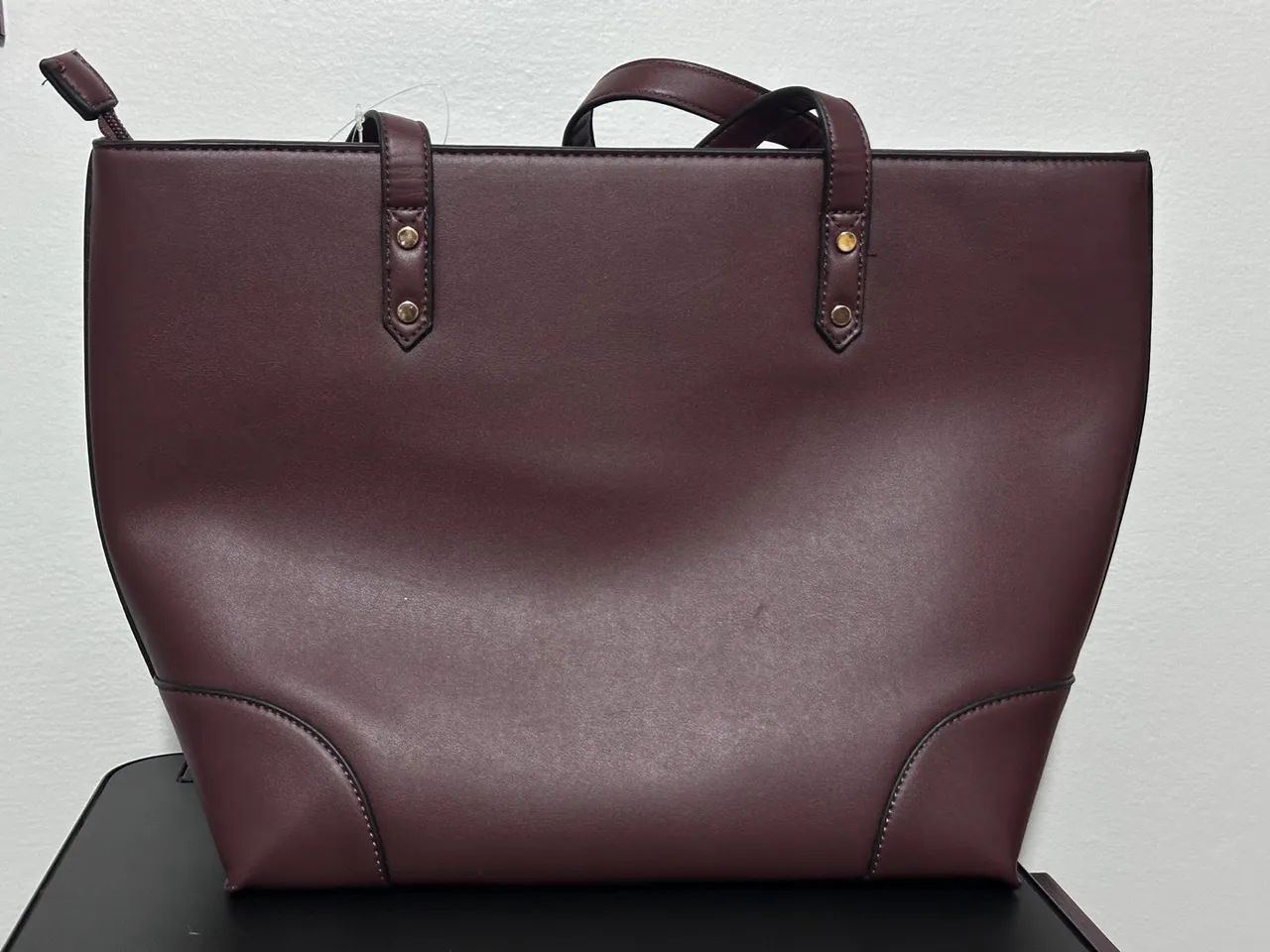 Bolsa de Ombro Marrom Caf é Elegante com Necessaire - Foto 2