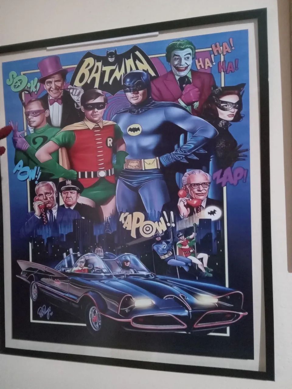 Quadro Decorativo  acrilico Batman Clássico anos 60 - Foto 2