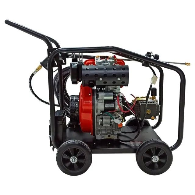 Lavadora de Alta Pressão a Diesel Partida Elétrico 10hp 3400rpm 3600psi Motor Triplex - E0 - Foto 2