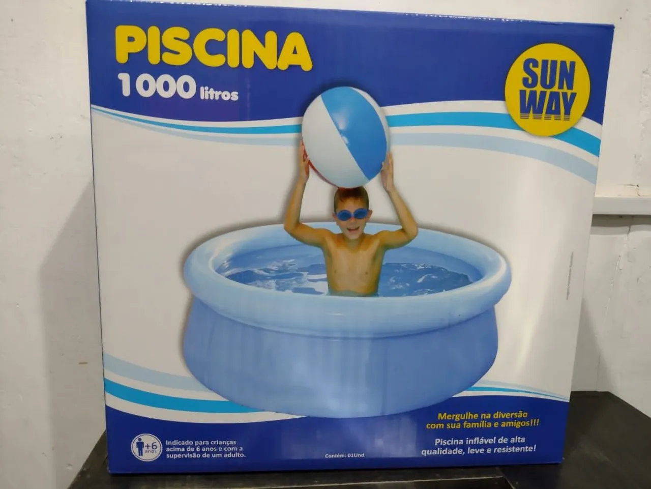 Piscina Inflável 1000 Litros Sun Way novas