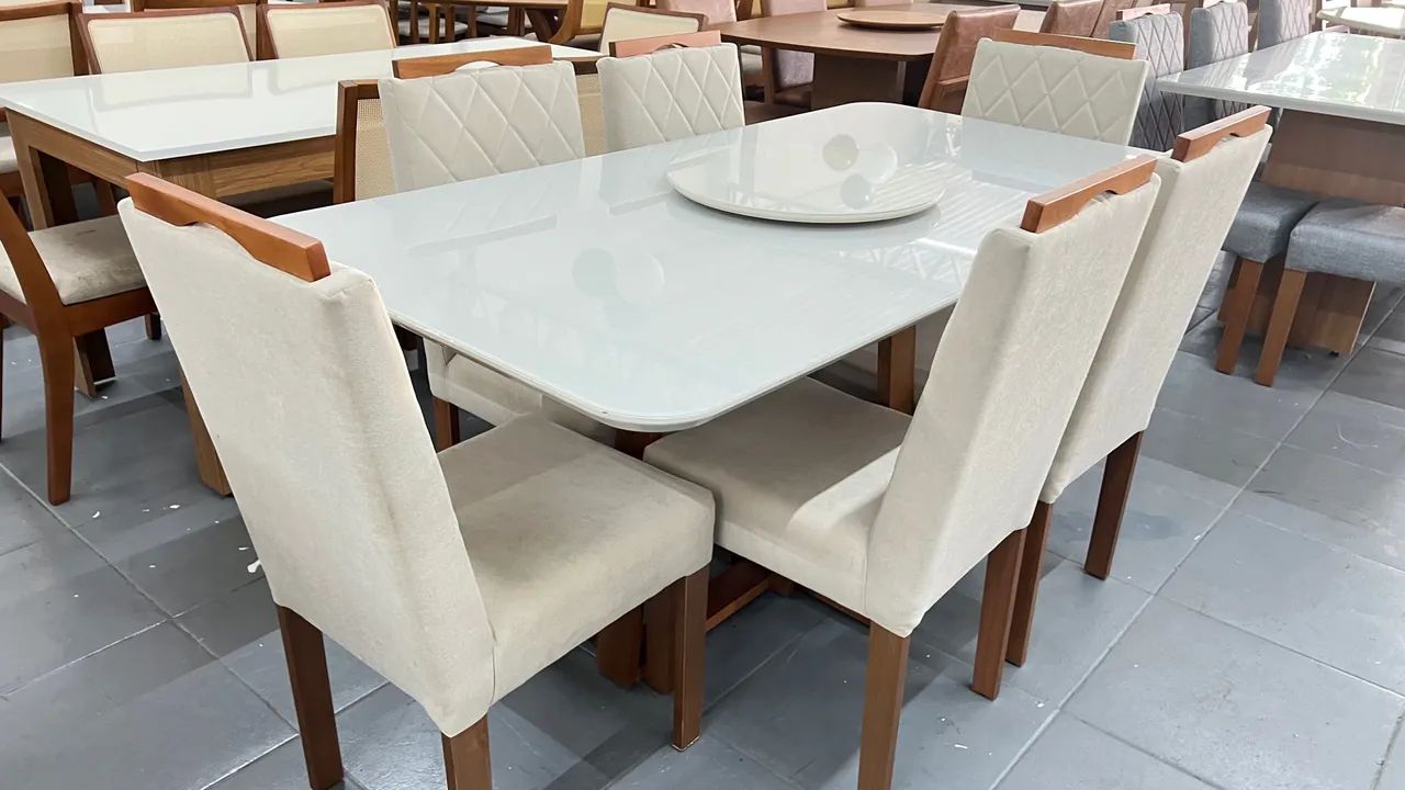 Mesa de Jantar com Design Moderno de madeira  - Foto 2