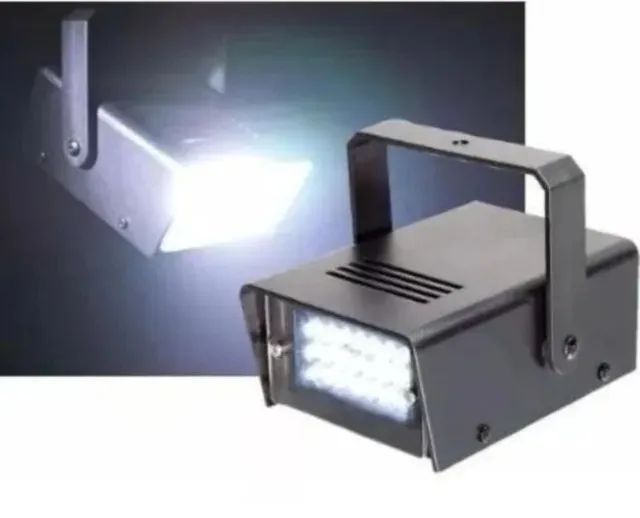 STROBO DE LED 220V PARA FESTA BRANCO