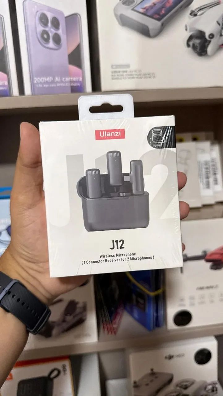 Microfone Sem Fio Ulanzi J12 - Receptor para 2 Microfones