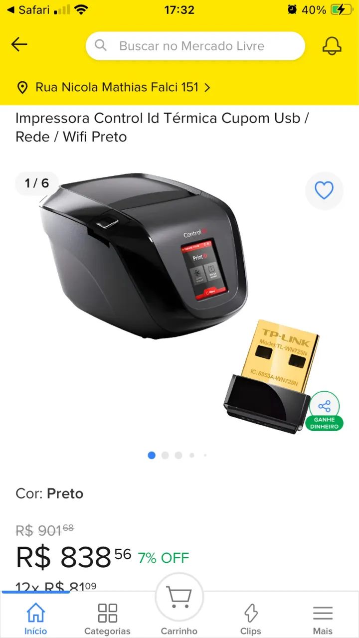 Impressora Cupons Wi-Fi com USB e Cabo - Foto 4