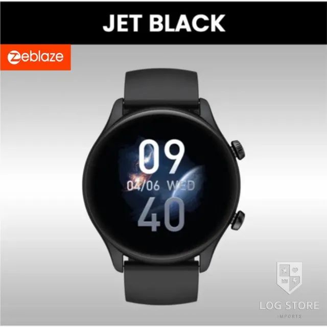 Smartwatch Zeblaze BTalk 3 Plus Preto Atende Ligações 100 Modos de Esporte - Foto 2